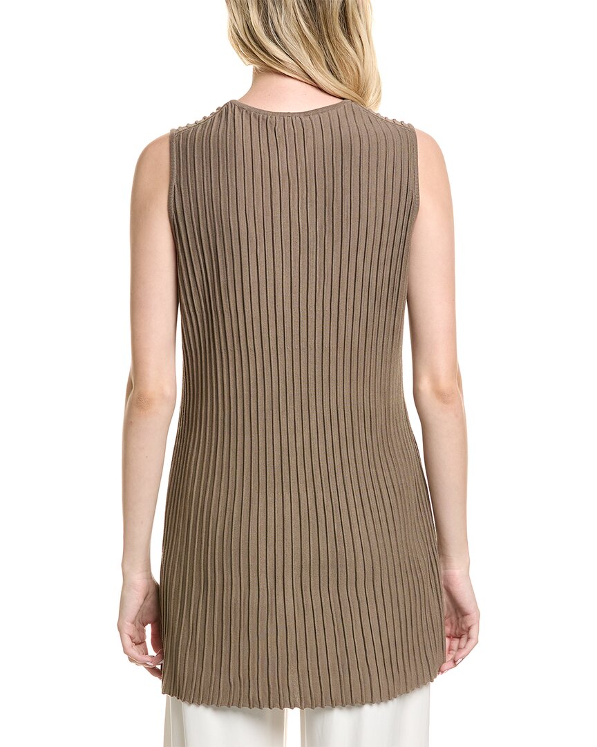 Lafayette 148 New York Lafayette 148 New York Ottoman Stitch Slim Tunic Sweater