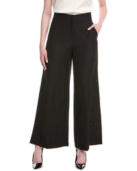 Lafayette 148 New York Thames Linen-Blend Wide Leg Pant