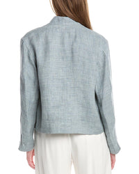 Lafayette 148 New York Collarless Linen-Blend Jacket