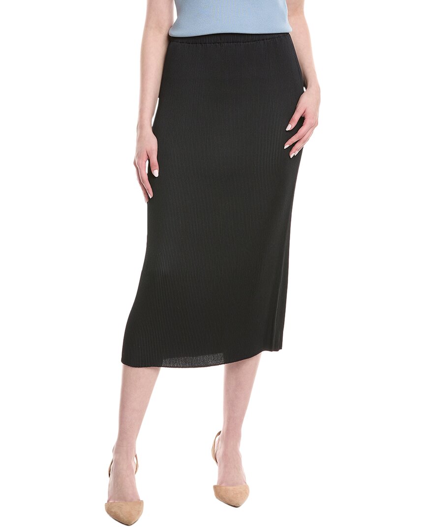 Lafayette 148 New York Pull-On Midi Skirt Blue