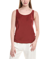 Lafayette 148 New York Bias Silk Tank Pink