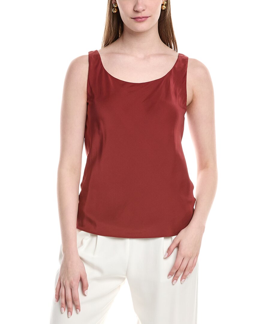 Lafayette 148 New York Bias Silk Tank Pink