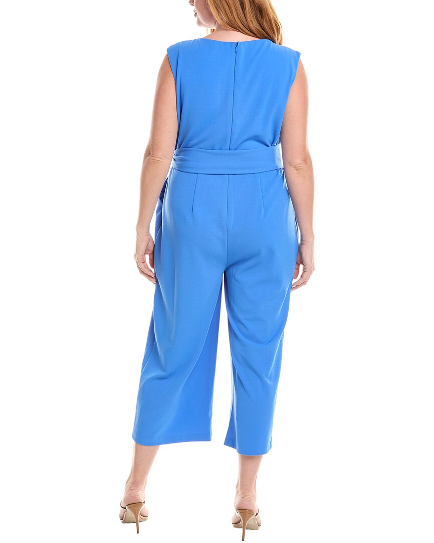 Tahari Asl Plus Side Tie Jumpsuit