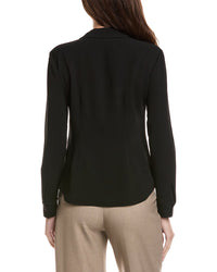 Lafayette 148 New York Slim Hidden Closure Blouse