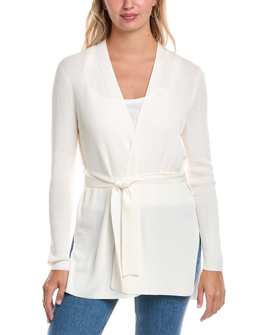 Lafayette 148 New York Belted Silk-Blend Cardigan