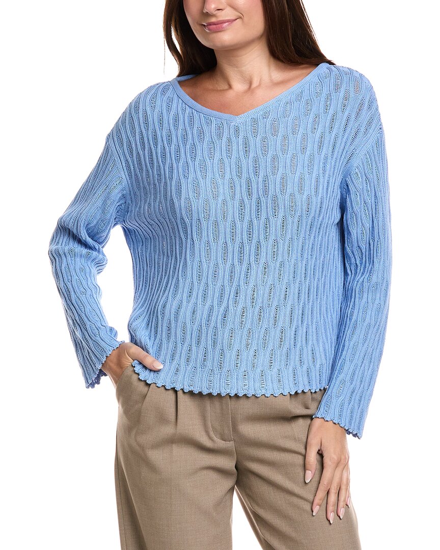 Lafayette 148 New York Lafayette 148 New York Honeycomb Silk-Blend Sweater