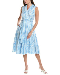 Tahari Asl Midi Dress Blue