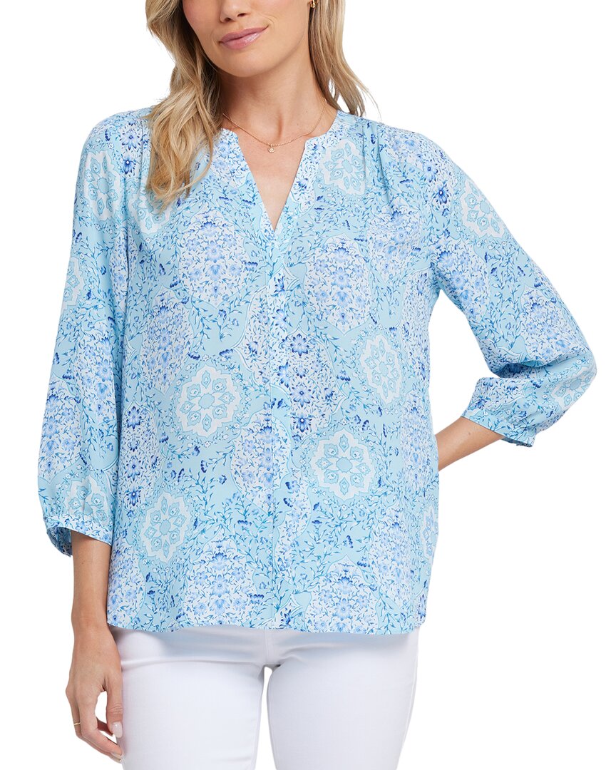 Nydj Petite Pintuck Blouse Pink