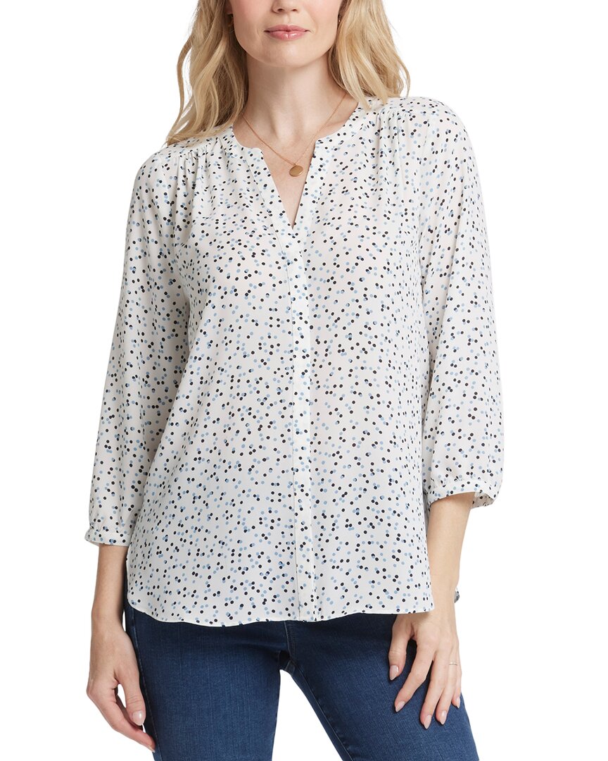 Nydj Pintuck Blouse Multi