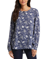 Nydj Simone Blouse Blue