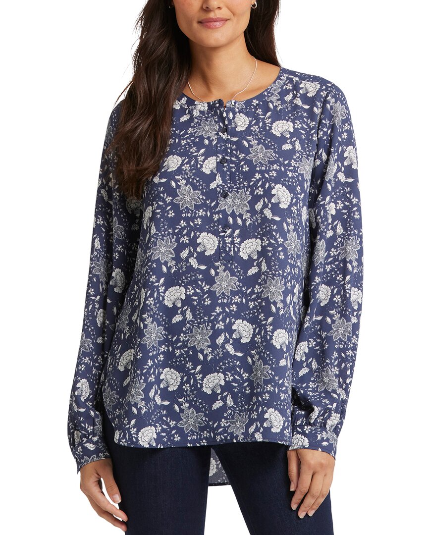 Nydj Simone Blouse Blue