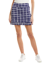 Ibkul Ruffle Trim Skort Blue