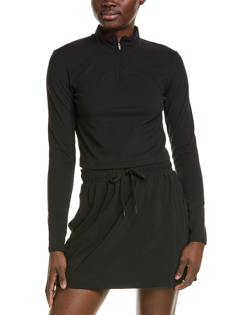 Sweaty Betty Soft Sculpt 1/2-Zip Pullover Black