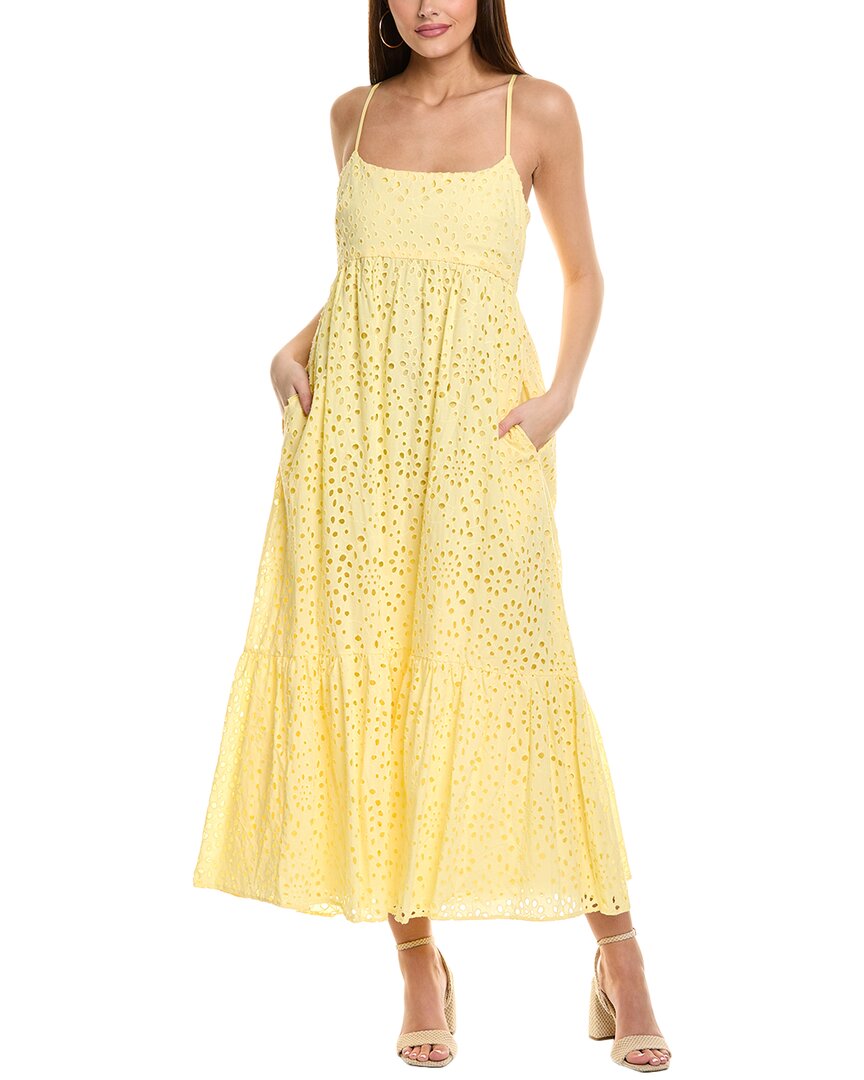 1.State Flounce Hem Maxi Dress Regular 12 (L) Yellow