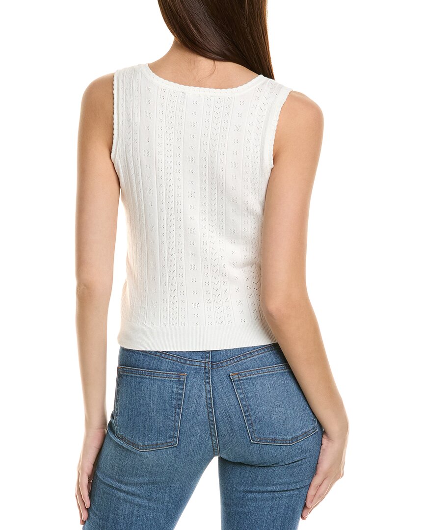 1.State Pointelle Sweater