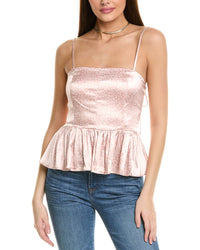 1.State Date Peplum Top Pink