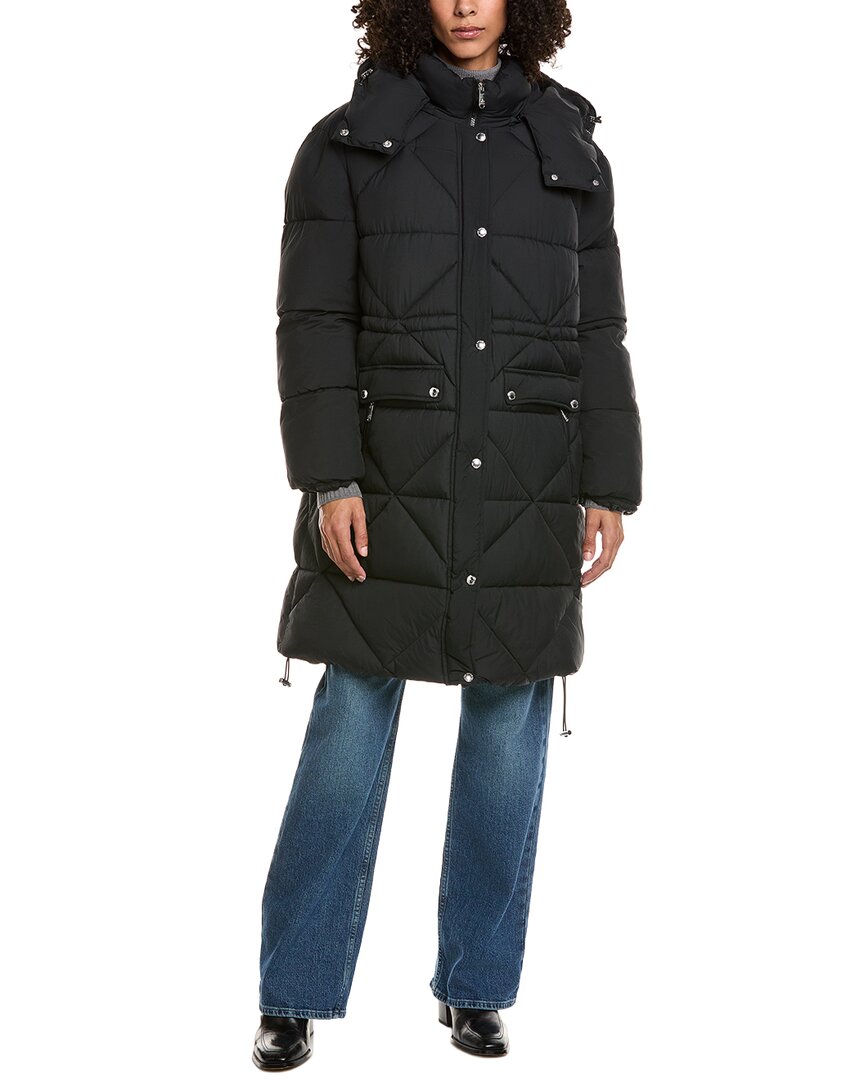 Sam Edelman Mixed Quilted Anorak