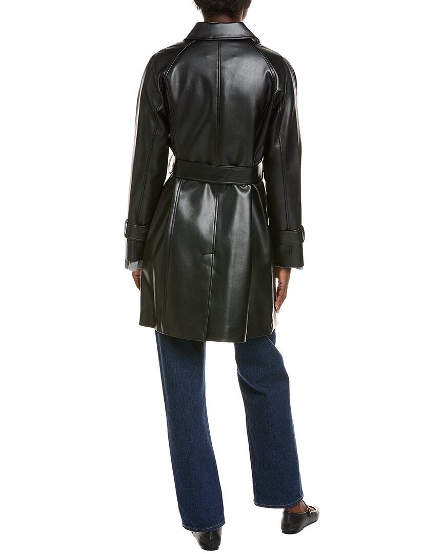 Via Spiga Snap Front Tie Belt Jacket
