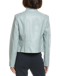 Via Spiga Vegan Leather Scuba Jacket