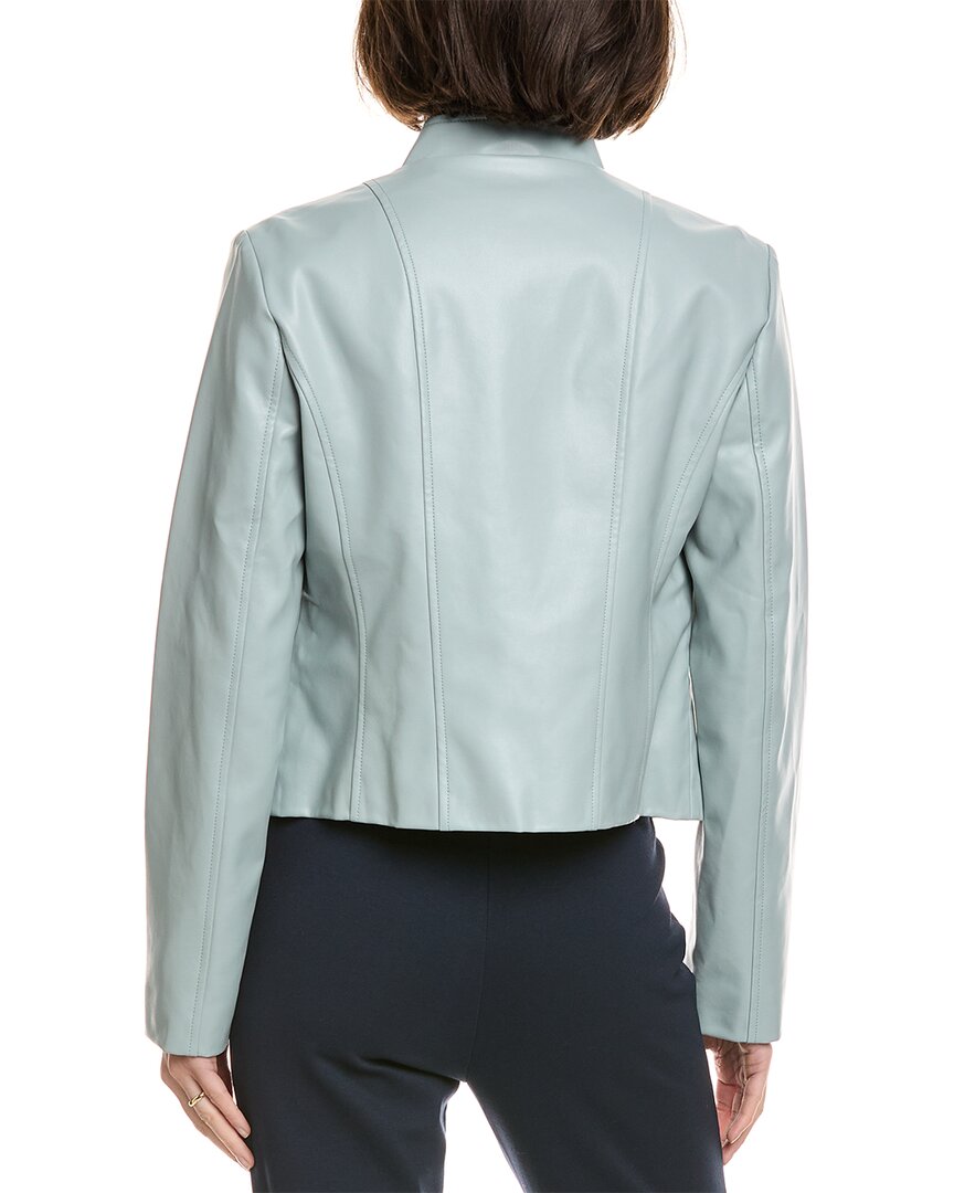 Via Spiga Vegan Leather Scuba Jacket