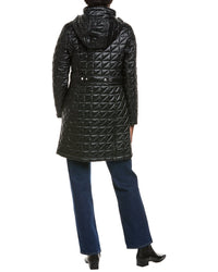 Via Spiga Box Quilt Walker Coat