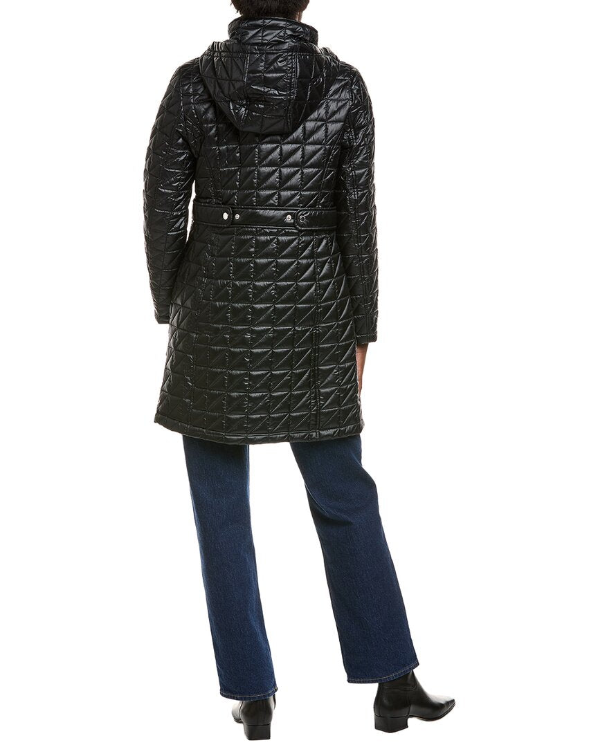 Via Spiga Box Quilt Walker Coat