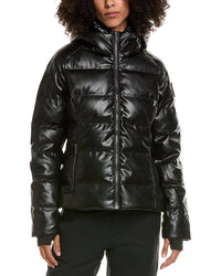 Skea Meg Vegan Leather Down Parka