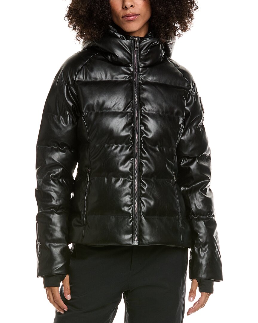 Skea Meg Vegan Leather Down Parka