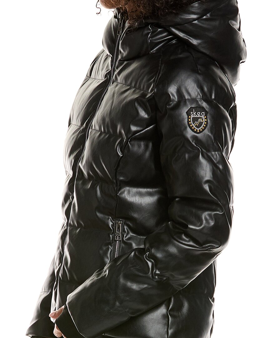 Skea Meg Vegan Leather Down Parka