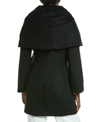 Via Spiga Wool-Blend Hooded Coat
