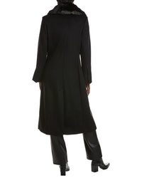 Via Spiga Feminine Wool-Blend Coat