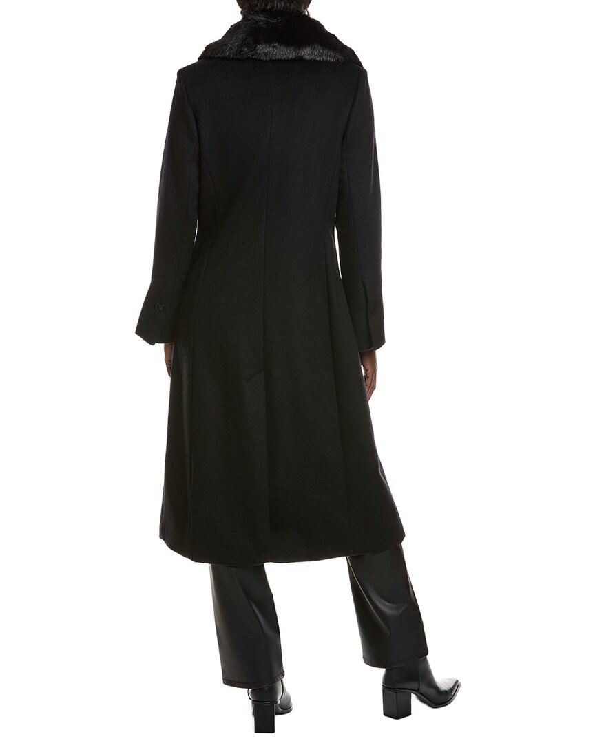 Via Spiga Feminine Wool-Blend Coat