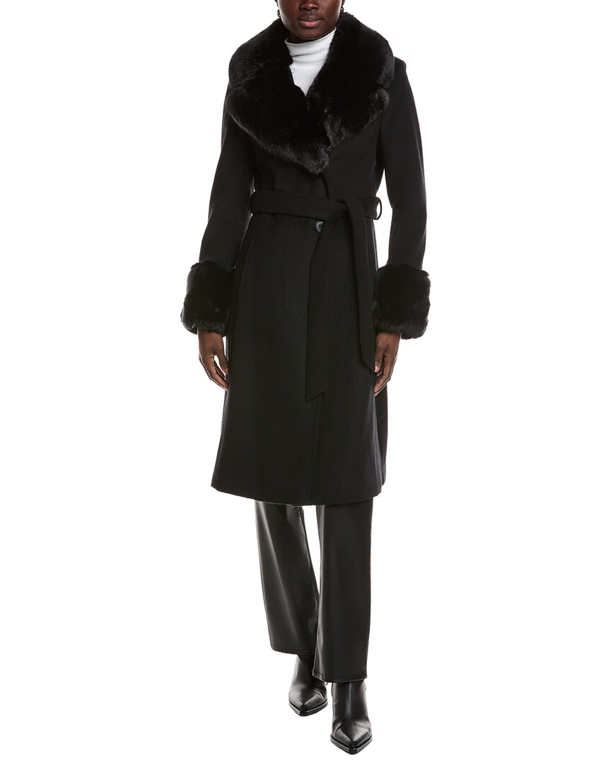Via Spiga Via Spiga Belted Wool-Blend Coat