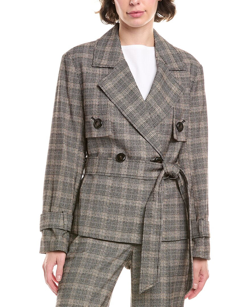 Anne Klein Belted Trench Jacket