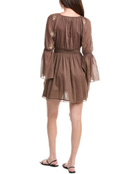 Phie Collective Golden Flower Mini Dress