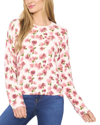 Cece Flower Printed Pullover