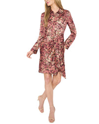Cece Collared Button Down Tie Front