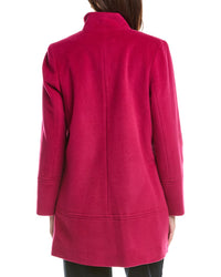 Fleurette Wool-Blend Car Coat