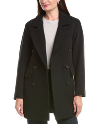 Fleurette Double Breasted Wool Coat