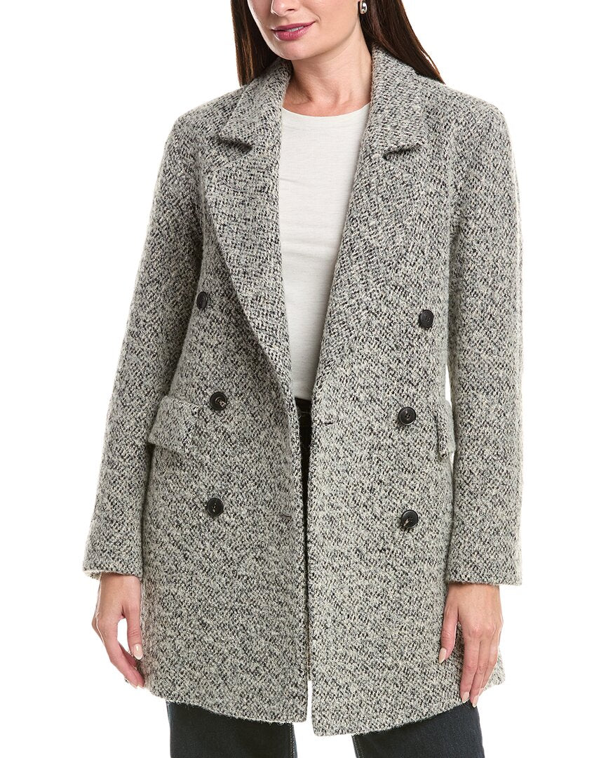 Fleurette Double Breasted Wool Coat
