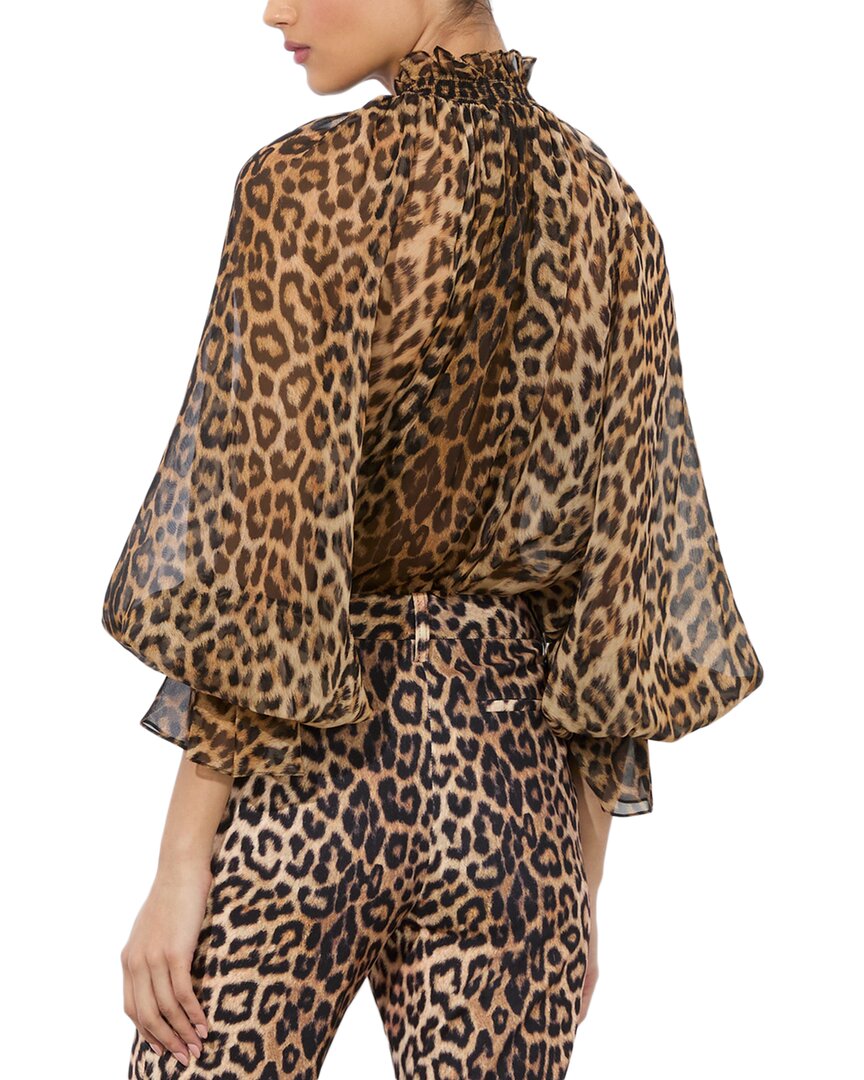 Alice + Olivia Norah Silk Blouse