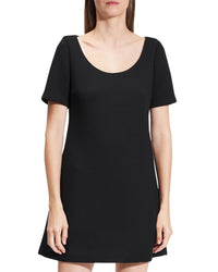 Theory A-Line Scoop Dress Black