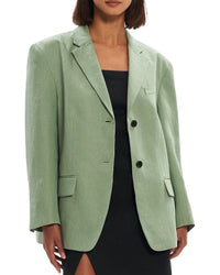Theory Boxy Oversized Jacket Green