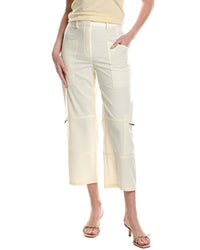 Theory Utility Crop Trouser White