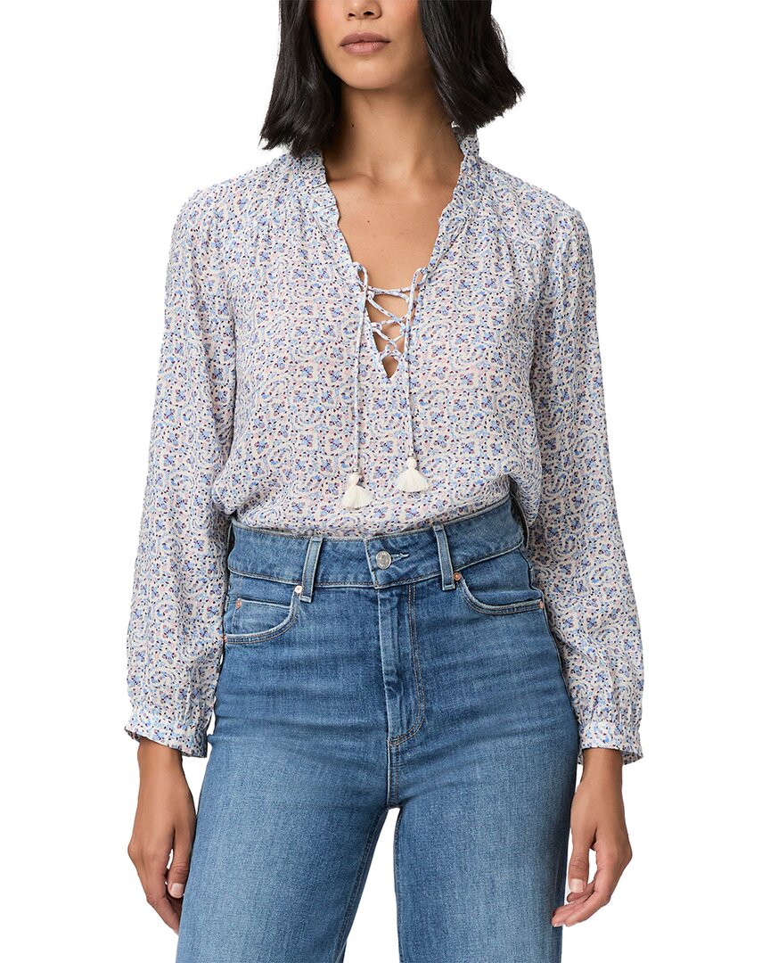 Paige Sharene Linen-Blend Top