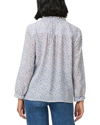 Paige Sharene Linen-Blend Top