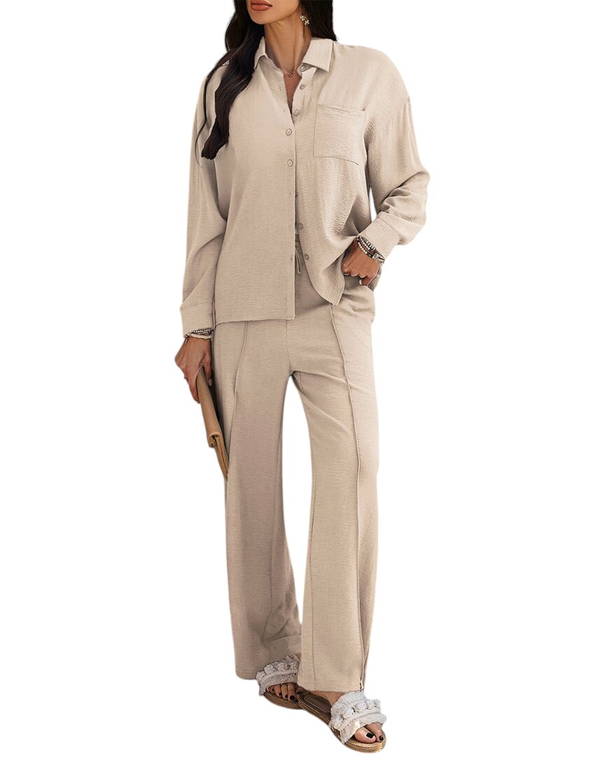 Luna Tuccini Luna Tuccini 2Pc Shirt & Pant Set
