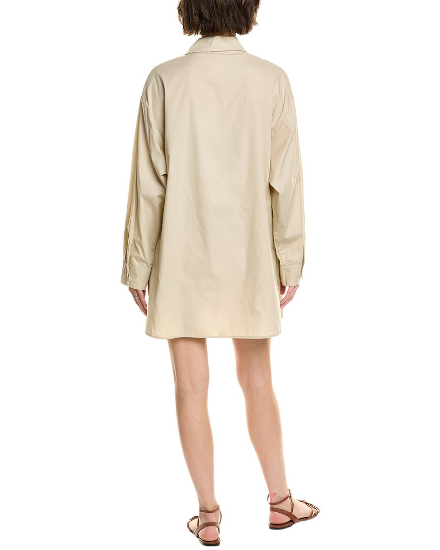 Enza Costa Poplin Caftan, 2 / Beige