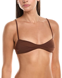 Lemlem Sofia Bandeau Bikini Top Black