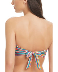 Red Carter Milano Stripe Bandeau Top